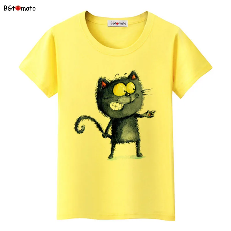 BGtomato New arrival lovely black cat cute t shirt woman's popular style Casual shirt Brand good quality funny shirt
BGtomato New arrival lovely black cat cute t shirt woman's popular style Casual shirt Brand good quality funny shirt