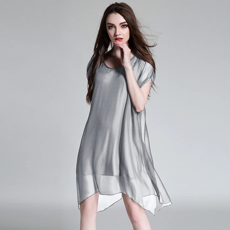 Light mature Woman Plus size Chiffon dresses temperament Elegant dress Loose Office Lady short sleeve high waist mini dresses
Light mature Woman Plus size Chiffon dresses temperament Elegant dress Loose Office Lady short sleeve high waist mini dresses