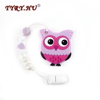 TYRY.HU Owl Shaped Silicone Baby Teether Pendant Baby Feeding Pacifier Chain BPA Free Chewable Silicone Teething Nursing Beads
TYRY.HU Owl Shaped Silicone Baby Teether Pendant Baby Feeding Pacifier Chain BPA Free Chewable Silicone Teething Nursing Beads