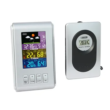 Digital Alarm Clock with Snooze Large LCD Display Wireless Color Forecast Station Temperature Hygrometer Household Clock Silver
Digital Alarm Clock with Snooze Large LCD Display Wireless Color Forecast Station Temperature Hygrometer Household Clock Silver