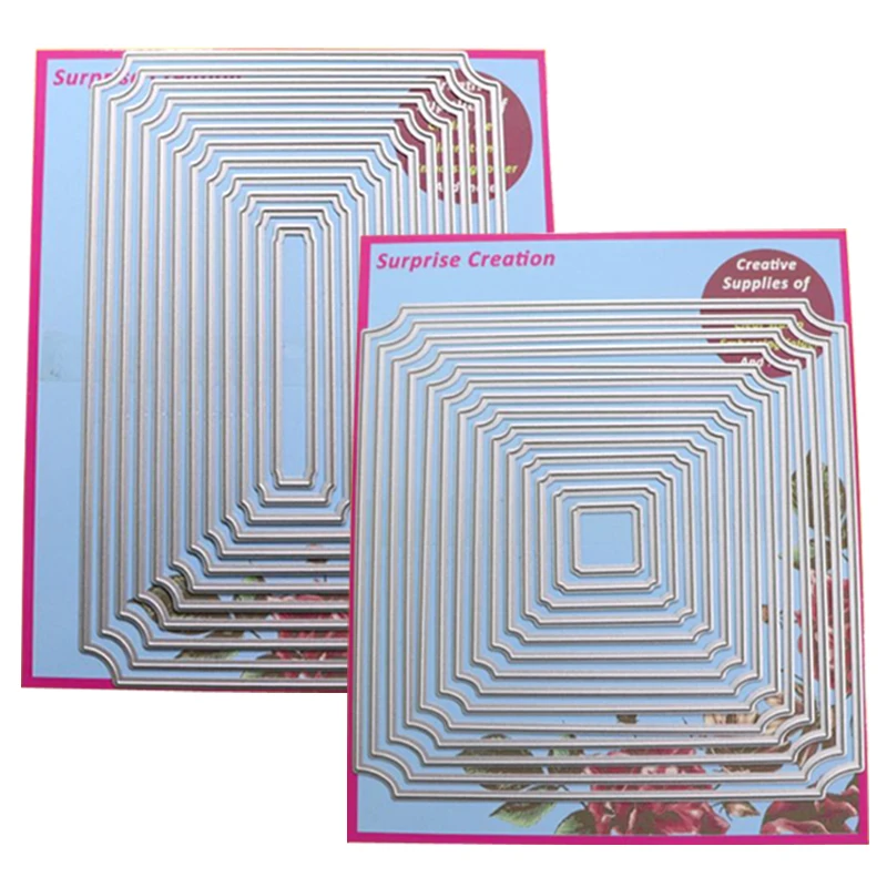 Surprise Creation 2-Set Cutting dies Curve Corner Rectangle & Square Cardmaking & Scrapbooking DIY Craft stencil
Surprise Creation 2-Set Cutting dies Curve Corner Rectangle & Square Cardmaking & Scrapbooking DIY Craft stencil