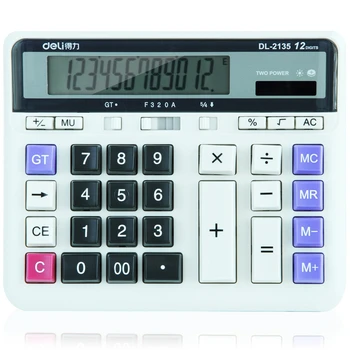 DL 2135 computer keyboard financial computer dual power supply solar high key desktop office calculator office stationery
DL 2135 computer keyboard financial computer dual power supply solar high key desktop office calculator office stationery
