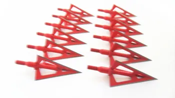 12PCs Red Stainless Steel Broadhead 100grain 3 Blade Arrowheads for Compound Bow and Crossbow Hunting
12PCs Red Stainless Steel Broadhead 100grain 3 Blade Arrowheads for Compound Bow and Crossbow Hunting