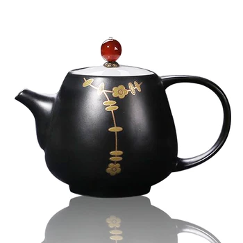 250ml Cai Shao Teapot Porcelain Handmade Cha Hu Puer Tea Teapot With Plum Blossom Pattern
250ml Cai Shao Teapot Porcelain Handmade Cha Hu Puer Tea Teapot With Plum Blossom Pattern