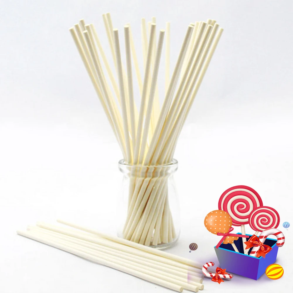 100Pcs 10cm15cm20cm Longer Solid Core Paper Lollipop Sticks Cake Pop Tools Chocolate Candy Sticks Candy Candy Baking Accessories
100Pcs 10cm15cm20cm Longer Solid Core Paper Lollipop Sticks Cake Pop Tools Chocolate Candy Sticks Candy Candy Baking Accessories