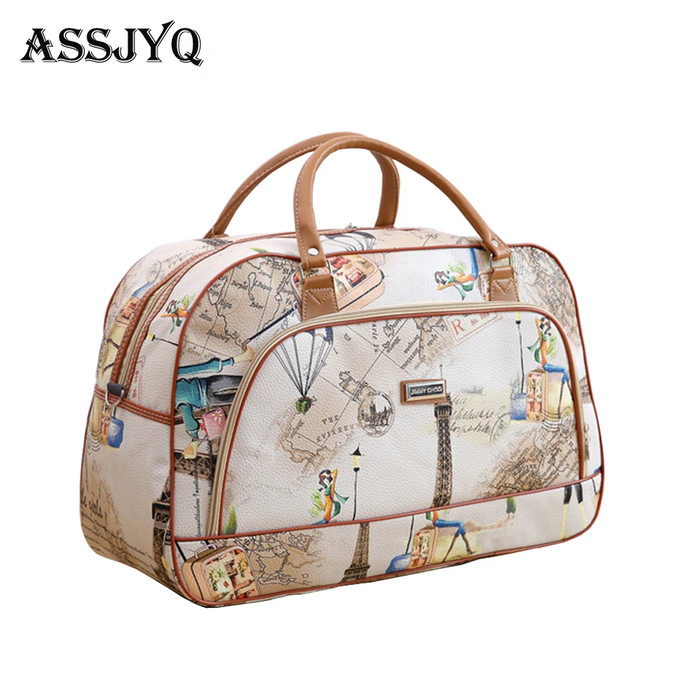 Women Travel Overnight Bags Cartoon Pu Leather Large Capacity Waterproof Print Luggage Duffle Bag Casual Travel Weekender Bags
Women Travel Overnight Bags Cartoon Pu Leather Large Capacity Waterproof Print Luggage Duffle Bag Casual Travel Weekender Bags