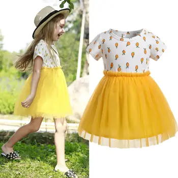 Summer New Fashion 1-6Y Baby Girl Short Sleeve Clothes Cute Fruit Print Lace Mesh Dress Princess Party Tutu Dresses
Summer New Fashion 1-6Y Baby Girl Short Sleeve Clothes Cute Fruit Print Lace Mesh Dress Princess Party Tutu Dresses