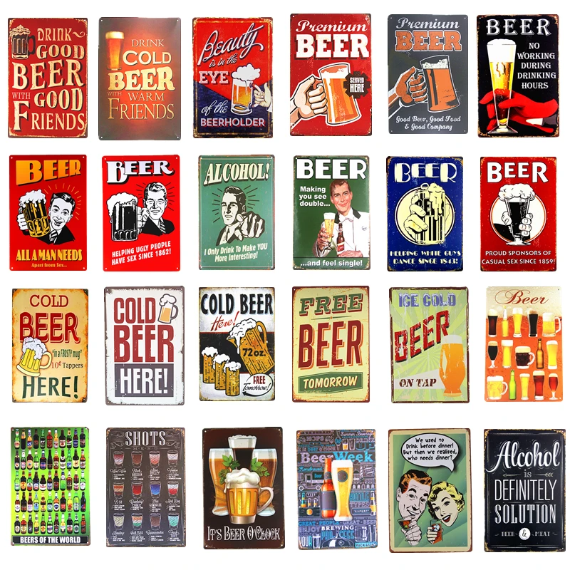 Free Beer ,Cold Beer ,Drink Beer Metal Tin signs Wine Whiskey Rum Wall Poster For Pub Bar Brewery Club Hotel Home Decor
Free Beer ,Cold Beer ,Drink Beer Metal Tin signs Wine Whiskey Rum Wall Poster For Pub Bar Brewery Club Hotel Home Decor