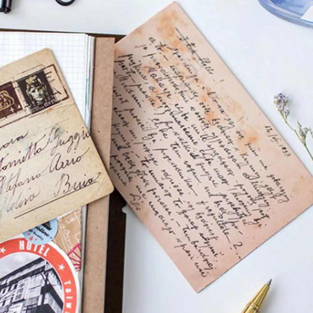 30 Pcs/pack vintage Leaves of Silent Postcards Leaf old time memory Style Note Card Postcard Style diary notebook decoration
30 Pcs/pack vintage Leaves of Silent Postcards Leaf old time memory Style Note Card Postcard Style diary notebook decoration
