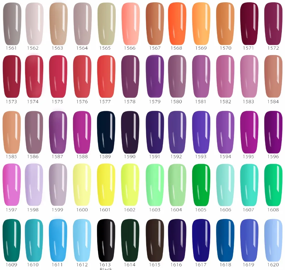 180 Solid Colors Nail Art Designs VENALISA <font><b>2019</b></font> Hot Sale Soak Off Paint Gel UV LED Ink Color Paint Gel Nail Varnish Gel Lacquer 1561-1620