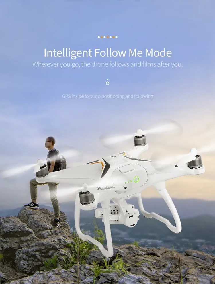 JJRC X6 Remote Control RC Quadcopter Aircus GPS RC Drone Dron Two-Axis Stabilization PTZ Gimbal 1080P UAV Follow Me Helicopters
JJRC X6 Remote Control RC Quadcopter Aircus GPS RC Drone Dron Two-Axis Stabilization PTZ Gimbal 1080P UAV Follow Me Helicopters