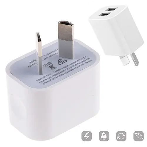 AU Adapter,Power Adapter for IPhone Samsung ,High Quality 5V 2A Universal Dual USB Wall Charger Fast Charging for Cell Phone
AU Adapter,Power Adapter for IPhone Samsung ,High Quality 5V 2A Universal Dual USB Wall Charger Fast Charging for Cell Phone