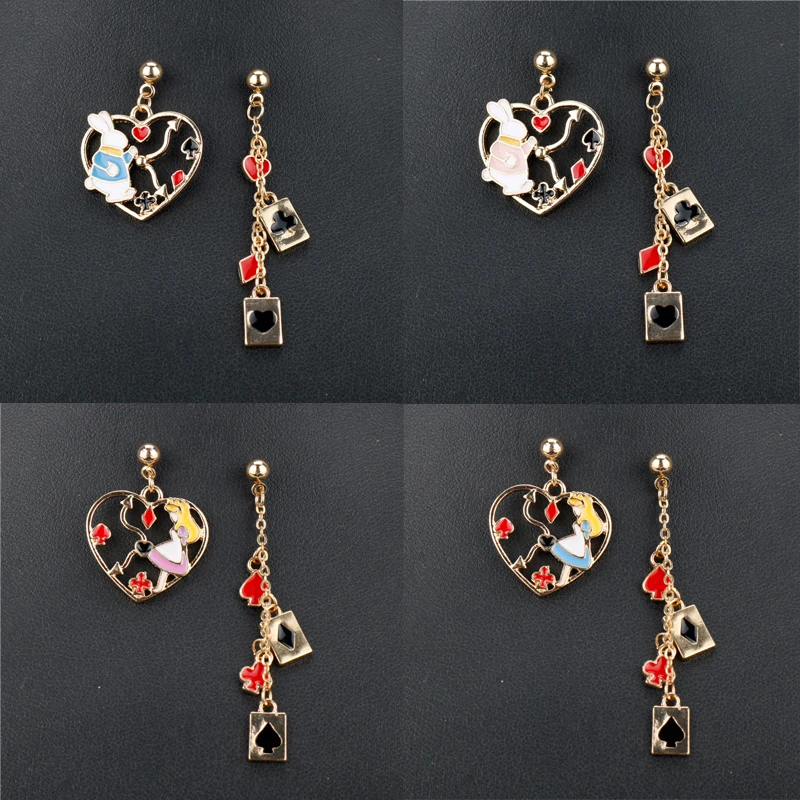 dongsheng Cartoon Animal Fashion Enamel Alice Wonderland Rabbit Bunny Asymmetric Bangles Earrings for Women Girl Party Gift-15
dongsheng Cartoon Animal Fashion Enamel Alice Wonderland Rabbit Bunny Asymmetric Bangles Earrings for Women Girl Party Gift-15
