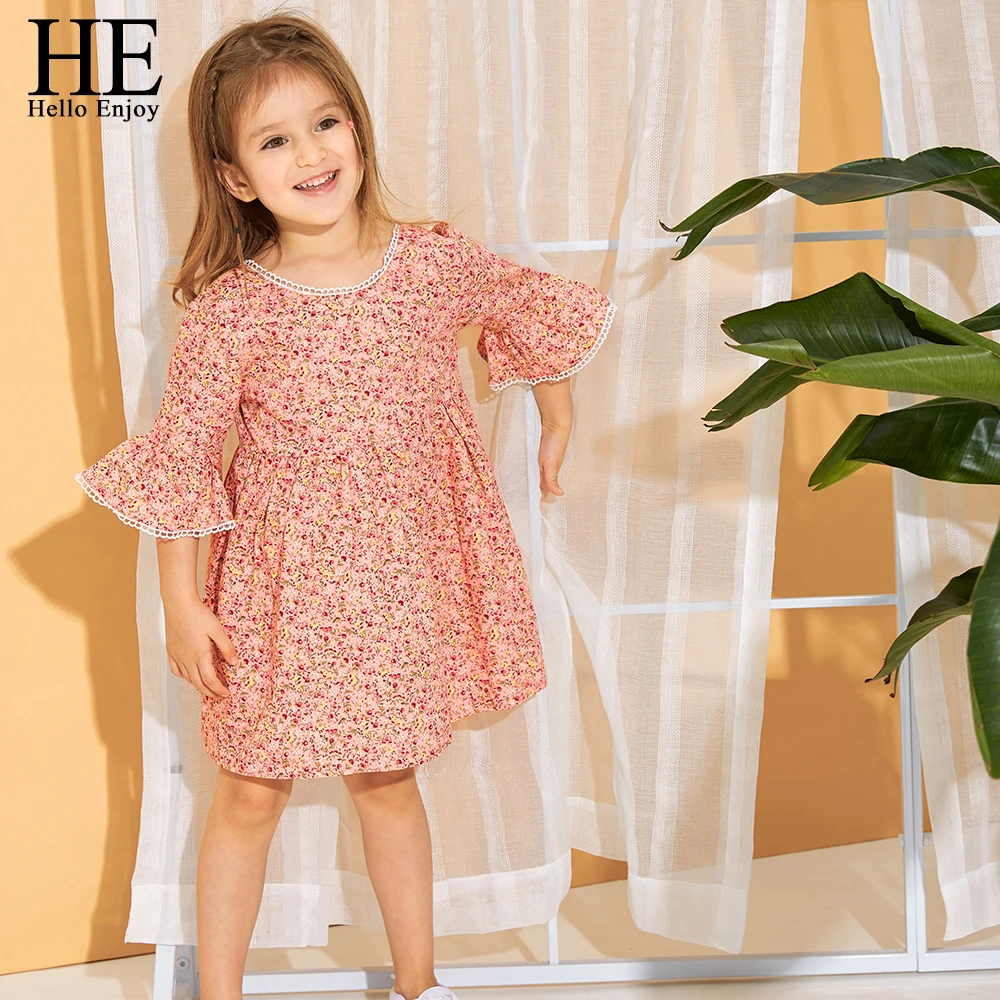 HE Hello Enjoy Girls Dresses 2019 Spring New Children's Wear Girls Sweet Comfortable Floral Dress Princess Dress Kids Clothes
HE Hello Enjoy Girls Dresses 2019 Spring New Children's Wear Girls Sweet Comfortable Floral Dress Princess Dress Kids Clothes