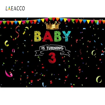Laeacco Colorful Ribbon Flag Photographic Backdrops Customized Baby 3rd Birthday Party Photography Backgrounds For Photo Studio 
Laeacco Colorful Ribbon Flag Photographic Backdrops Customized Baby 3rd Birthday Party Photography Backgrounds For Photo Studio