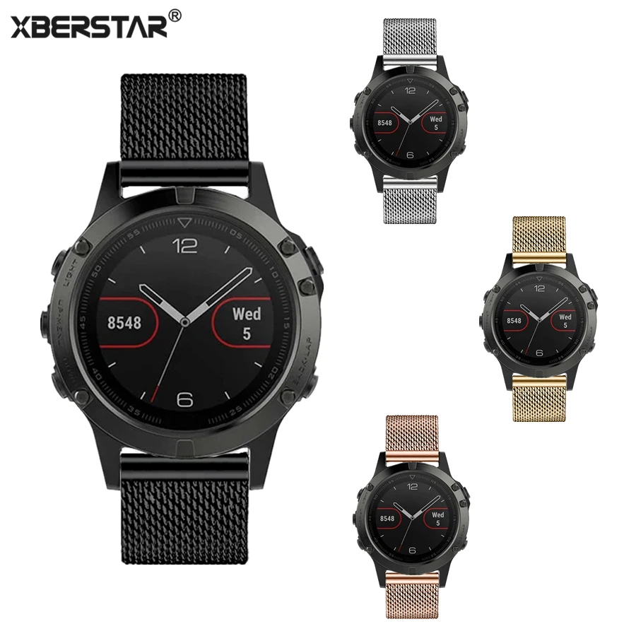XBERSTAR Milanese Watchband for Garmin Fenix 5 Multisport GPS Watch Stainless Steel Watch Band Strap 4 Colors for fenix 5
XBERSTAR Milanese Watchband for Garmin Fenix 5 Multisport GPS Watch Stainless Steel Watch Band Strap 4 Colors for fenix 5