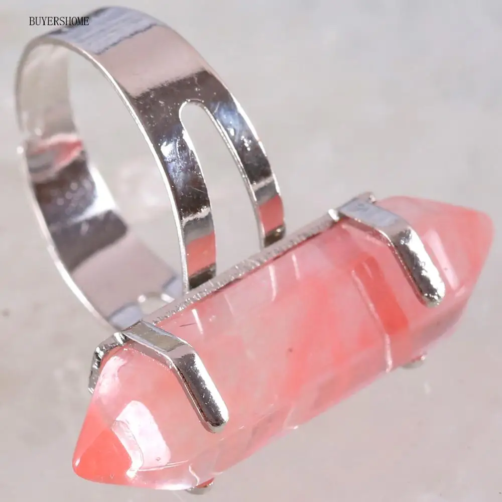 Silver Adjustable Gift Ring Girls Party Hexagonal Bead Natural Red Quartz Stone Round Circle Valentines Gift 1PC Z062
Silver Adjustable Gift Ring Girls Party Hexagonal Bead Natural Red Quartz Stone Round Circle Valentines Gift 1PC Z062