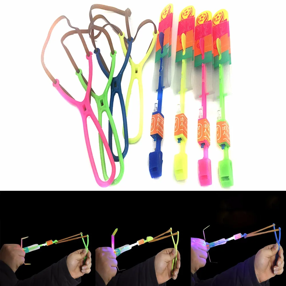 Shining Rocket Flash Copter Arrow Helicopter Neon Led Light Amazing Elastic Powered LED Arrow Helicopter Flying Toy Party Gift
Shining Rocket Flash Copter Arrow Helicopter Neon Led Light Amazing Elastic Powered LED Arrow Helicopter Flying Toy Party Gift
