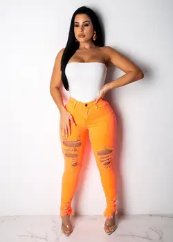 Streetwear Candy Color Pencil Pants High Waist Hole Solid Pants Women Fake Zipper Back Pockets Bodycon Pencil Denim Pants
Streetwear Candy Color Pencil Pants High Waist Hole Solid Pants Women Fake Zipper Back Pockets Bodycon Pencil Denim Pants