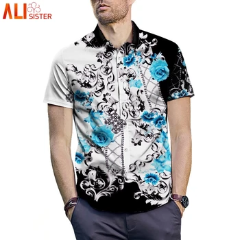Floral Print Mens Shirts Short Sleeve Summer Dress Shirt Funny 3d Printed Vortex Shirts Casual Slim Fit Chemise Homme Beach
Floral Print Mens Shirts Short Sleeve Summer Dress Shirt Funny 3d Printed Vortex Shirts Casual Slim Fit Chemise Homme Beach