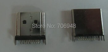 HDMI Connector HDMI 19P AM Male Solder type / Shell nickle plating / Welding foot widening
HDMI Connector HDMI 19P AM Male Solder type / Shell nickle plating / Welding foot widening