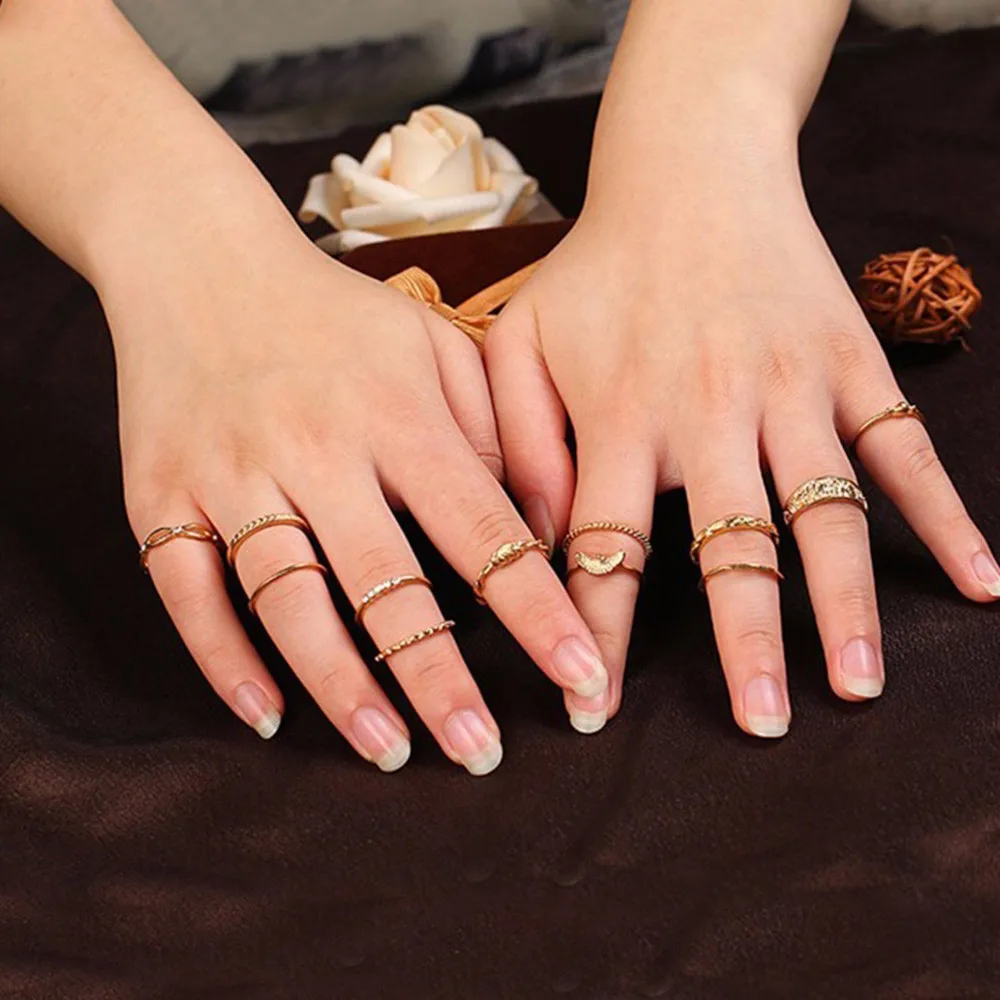 12pcs/lot Punk Style Vintage Metal Stacking Band Midi Finger Knuckle Rings Boho Crystal Flower Ring Set for Women Jewelry Gifts
12pcs/lot Punk Style Vintage Metal Stacking Band Midi Finger Knuckle Rings Boho Crystal Flower Ring Set for Women Jewelry Gifts