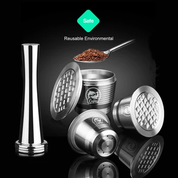 ICafilas Stianless Metal Refillable Reusable Coffee Capsule Spoon with Clips Tamper For Nespresso Capsule
ICafilas Stianless Metal Refillable Reusable Coffee Capsule Spoon with Clips Tamper For Nespresso Capsule