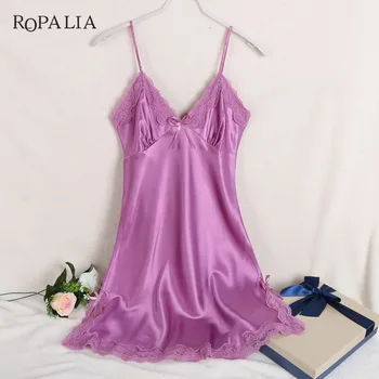 ZH Sexy Silk Satin Night Dress Sleeveless Nighties V-neck Nightgown Nightdress Sleepwear Lace Nightwear For Women Plus Size
ZH Sexy Silk Satin Night Dress Sleeveless Nighties V-neck Nightgown Nightdress Sleepwear Lace Nightwear For Women Plus Size