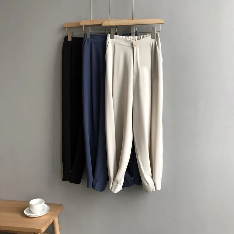 Mooirue Spring Pantalon Femme Ol Korean Style Harem Pants Highwaist Trousers High Waist Highwaist Female White Pants Bottom
Mooirue Spring Pantalon Femme Ol Korean Style Harem Pants Highwaist Trousers High Waist Highwaist Female White Pants Bottom