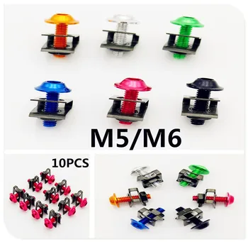 

Motorcycle M5 5mm 6mm m6 Fastener Clips Screws Nut Bolt Nuts for YAMAHA XV 950 RACER TDM 900 MT125 MT125 MT01 VMAX