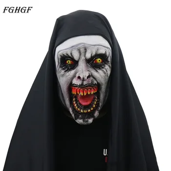 FGHGF The Nun Cosplay Valak Scary Horror Mask Latex Masks With Headscarf Full Face Helmet Halloween Party Props 2018 New
FGHGF The Nun Cosplay Valak Scary Horror Mask Latex Masks With Headscarf Full Face Helmet Halloween Party Props 2018 New