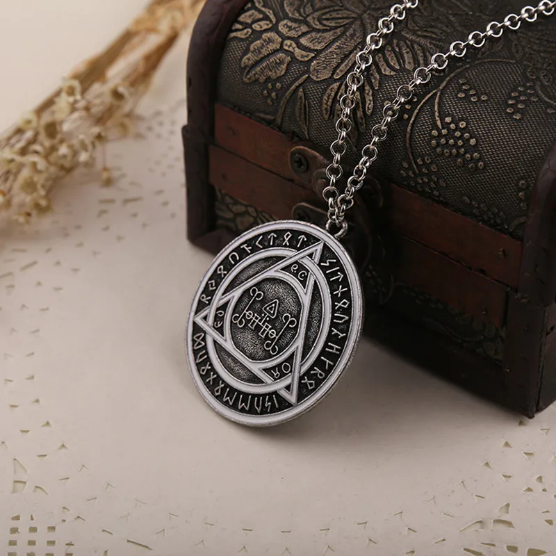 "Constantine" Rune Pendant Necklace Movie Jewelry for Men and Women Free shipping retail and wholesale
"Constantine" Rune Pendant Necklace Movie Jewelry for Men and Women Free shipping retail and wholesale