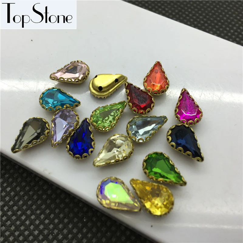 New 48pcs 6x10mm Pointed Back Teardrop Glass Crystal Fancy Stones In Lace Brass Claw 4holes Settings For Jewelry making
New 48pcs 6x10mm Pointed Back Teardrop Glass Crystal Fancy Stones In Lace Brass Claw 4holes Settings For Jewelry making