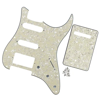 NEW 4Ply SSH Guitar Pickguard Scratch Plate Back Plate Screws Set for FD ST Strat Guitar Parts & Accessories ,Aged Pearl
NEW 4Ply SSH Guitar Pickguard Scratch Plate Back Plate Screws Set for FD ST Strat Guitar Parts & Accessories ,Aged Pearl