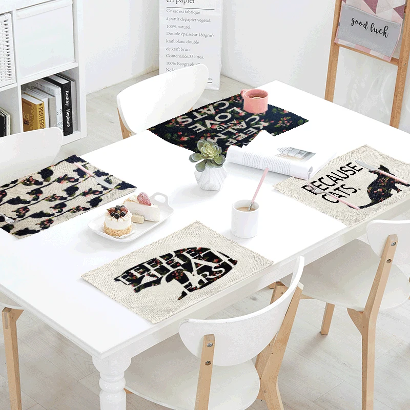 Personality Alphabet Cat Meal Cloth 42*32 CM Funny Strange Warm Simple Romantic Flower Pattern Linen Home Tablecloth Decoration
Personality Alphabet Cat Meal Cloth 42*32 CM Funny Strange Warm Simple Romantic Flower Pattern Linen Home Tablecloth Decoration