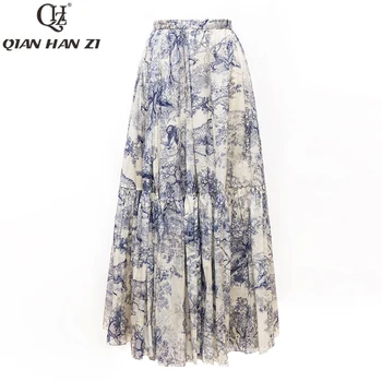 Qian Han Zi 2020 spring/summer women 100%cotton Totem Print elegant Half skirt Comfortable Big pendulum Bohemia Half skirt
Qian Han Zi 2020 spring/summer women 100%cotton Totem Print elegant Half skirt Comfortable Big pendulum Bohemia Half skirt