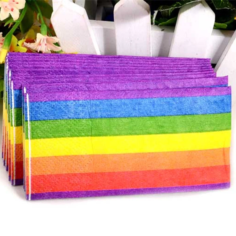 HAOCHU 50pcs Napkin Tissue Paper Virgin Wood Rainbow for Kid Birthday Party Decor 3 ply Handkerchief Wedding Decorative Supplier
HAOCHU 50pcs Napkin Tissue Paper Virgin Wood Rainbow for Kid Birthday Party Decor 3 ply Handkerchief Wedding Decorative Supplier