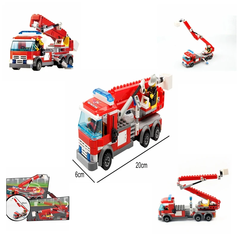 New DIY 244pcs firefighting ladder fire truck Fireman Compatible legoing Building Blocks Educational Toys gift for Children
New DIY 244pcs firefighting ladder fire truck Fireman Compatible legoing Building Blocks Educational Toys gift for Children