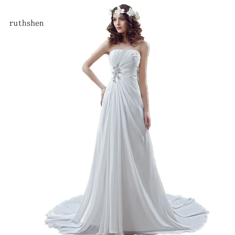 Romantic Wedding Dresses Cheap In Stock Strapless Pleats Draped Chiffon Sweep Train Real Vestidos Baratos 2018 Vestido De Boda
Romantic Wedding Dresses Cheap In Stock Strapless Pleats Draped Chiffon Sweep Train Real Vestidos Baratos 2018 Vestido De Boda