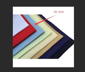 oneroom Top Quality 14ST 14CT 11CT 11ST embroidery cross stitch canvas fabric light blue color any size 100cmx150cm
oneroom Top Quality 14ST 14CT 11CT 11ST embroidery cross stitch canvas fabric light blue color any size 100cmx150cm