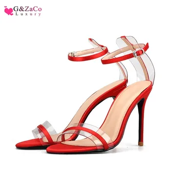 G&Zaco Luxury Summer High Heels Sandals Silk Splice Jelly Sexy Sandal Women Thin Heeled Ankle Strap Fashion Heeled Pumps
G&Zaco Luxury Summer High Heels Sandals Silk Splice Jelly Sexy Sandal Women Thin Heeled Ankle Strap Fashion Heeled Pumps