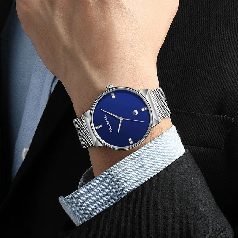 Hot Sale Luxury Ultra Thin Clock Fashion Male Steel Strap Casual Quartz Watch Men's Mash Wrist Watch Clock Creative Date Display
Hot Sale Luxury Ultra Thin Clock Fashion Male Steel Strap Casual Quartz Watch Men's Mash Wrist Watch Clock Creative Date Display