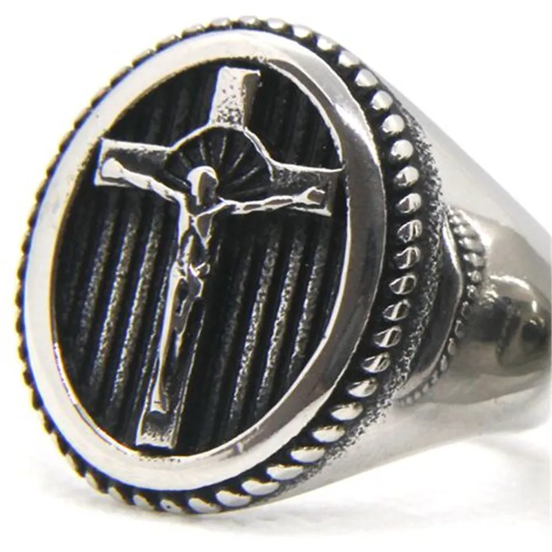 Support Dropship Size 7-14 New Golden Silver Jesus Cool Ring 316L Stainless Steel Fashion Godfather Jesus Ring
Support Dropship Size 7-14 New Golden Silver Jesus Cool Ring 316L Stainless Steel Fashion Godfather Jesus Ring