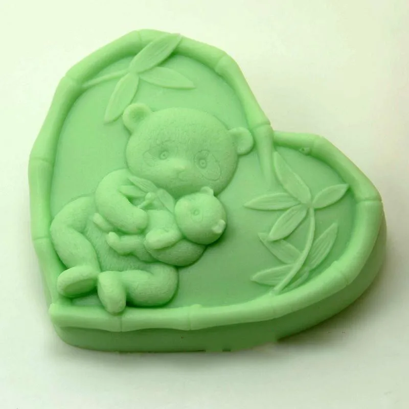 Heart Shape mold silicone rubber cake mould Creative panda bamboo Craft Heart Baking molds
Heart Shape mold silicone rubber cake mould Creative panda bamboo Craft Heart Baking molds