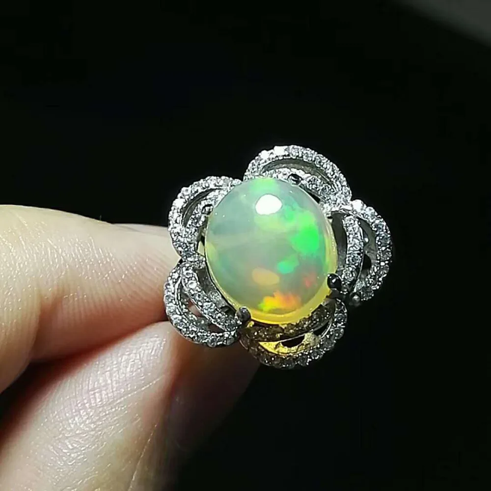 Romantic Fashion Rings For Women Unique Flower Shape Natural Opal Stone 925 Sterling Silver Wedding Rings Size 7
Romantic Fashion Rings For Women Unique Flower Shape Natural Opal Stone 925 Sterling Silver Wedding Rings Size 7