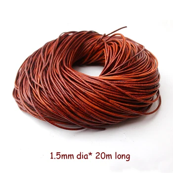 2019 New 1.5mm*20m/piece Black Brown Coffee White Necklace Bracelet Fitting Round Genuine Cow String Cord Real Leather
2019 New 1.5mm*20m/piece Black Brown Coffee White Necklace Bracelet Fitting Round Genuine Cow String Cord Real Leather