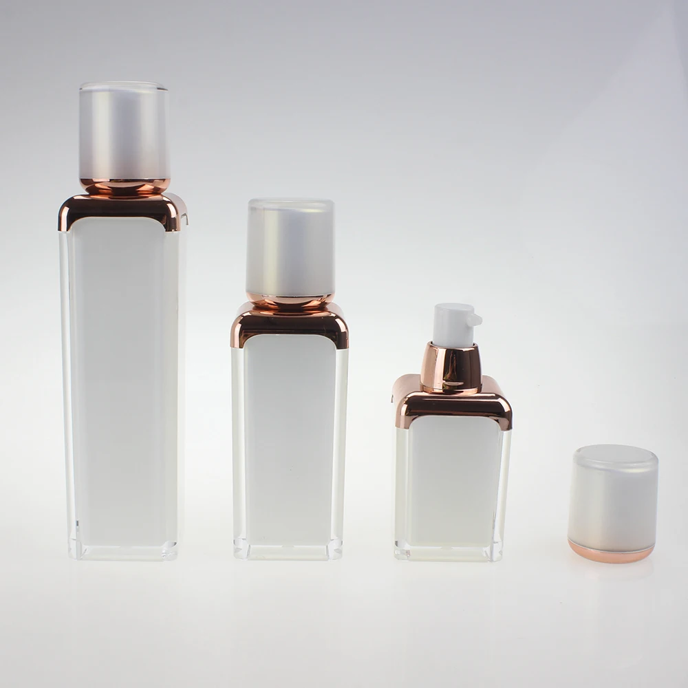 30ml Luxury Sqaure acrylic airless cosmetic lotion pump bottle for personal skin care container
30ml Luxury Sqaure acrylic airless cosmetic lotion pump bottle for personal skin care container