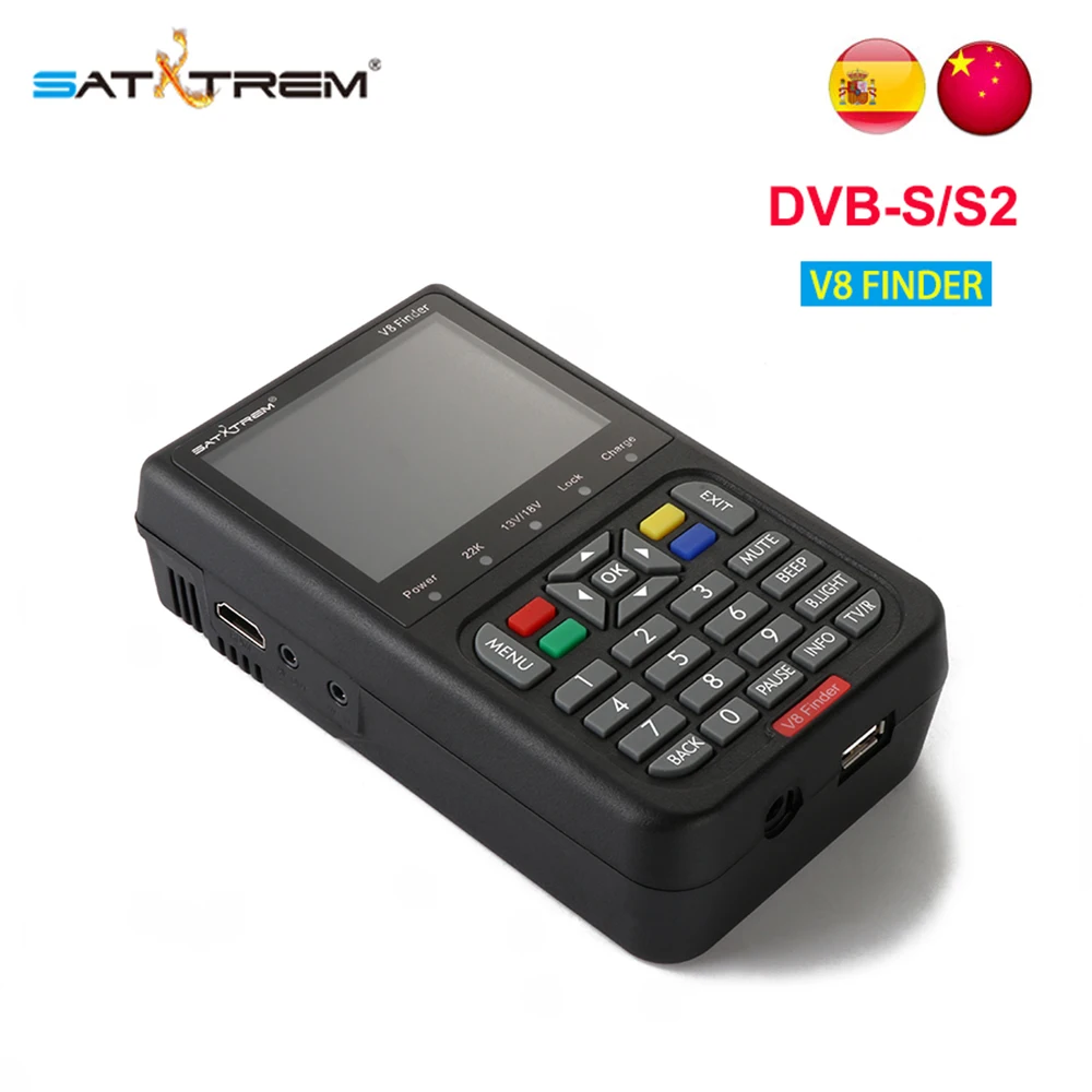 V8 Finder Receptor Satellite Receiver 3.5 Inch High Definition LCD Screen DVB-S DVB-S2 MPEG-4 Digital Satellite Signal Meter
V8 Finder Receptor Satellite Receiver 3.5 Inch High Definition LCD Screen DVB-S DVB-S2 MPEG-4 Digital Satellite Signal Meter