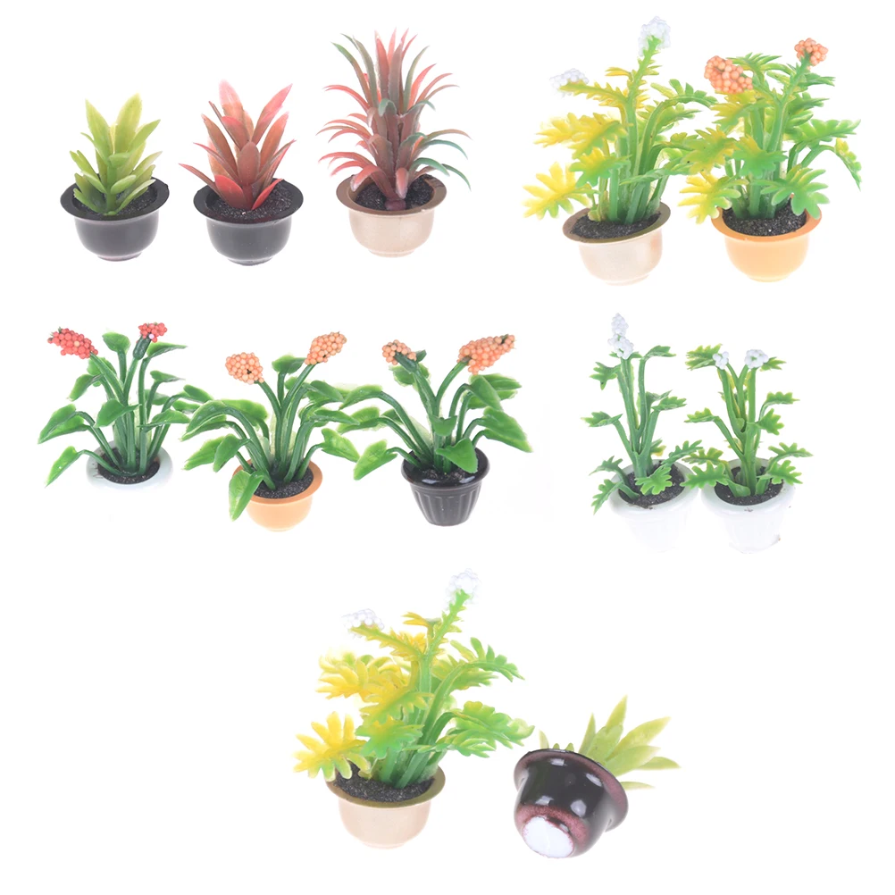 2pcs Mini Garden Dollhouse Miniature Flower Pot Plant 1:25 Doll House Miniatures Accessories model home office decor
2pcs Mini Garden Dollhouse Miniature Flower Pot Plant 1:25 Doll House Miniatures Accessories model home office decor