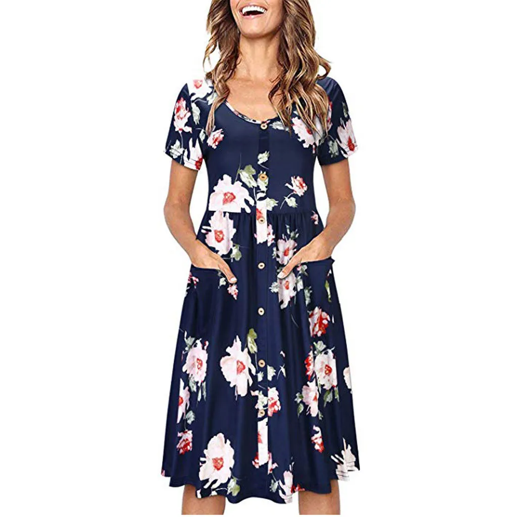 Floral Summer Dress 2019 Plus Size Loose Women Cold Shoulder Sleeveless Dress Evening Party Dress Z4
Floral Summer Dress 2019 Plus Size Loose Women Cold Shoulder Sleeveless Dress Evening Party Dress Z4